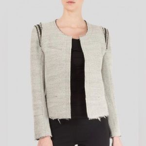 IRO Amina Wool Blend Chain Detail Jacket Blazer Size 2